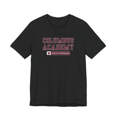 Adult Unisex Columbus Academy Athletic Performance Graphic Short Sleeve Bella + Canvas Soft Tee