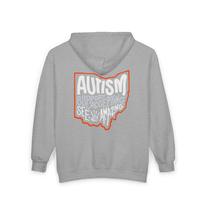 Adult Unisex Autism See The Amazing Graphic Full-Zip Sweatshirt