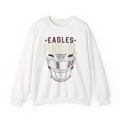 Adult Unisex Eagles White Hype Helmet Graphic Sweatshirt