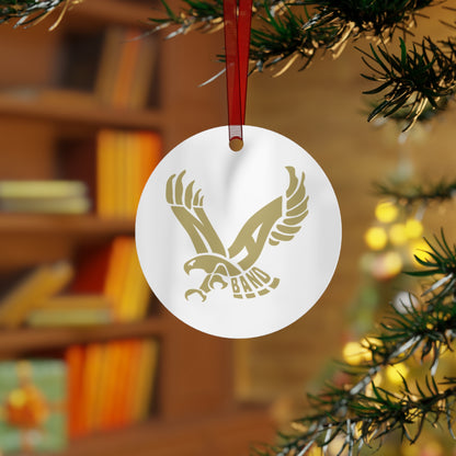 Band Eagle Double-Sided Print Metal Ornament