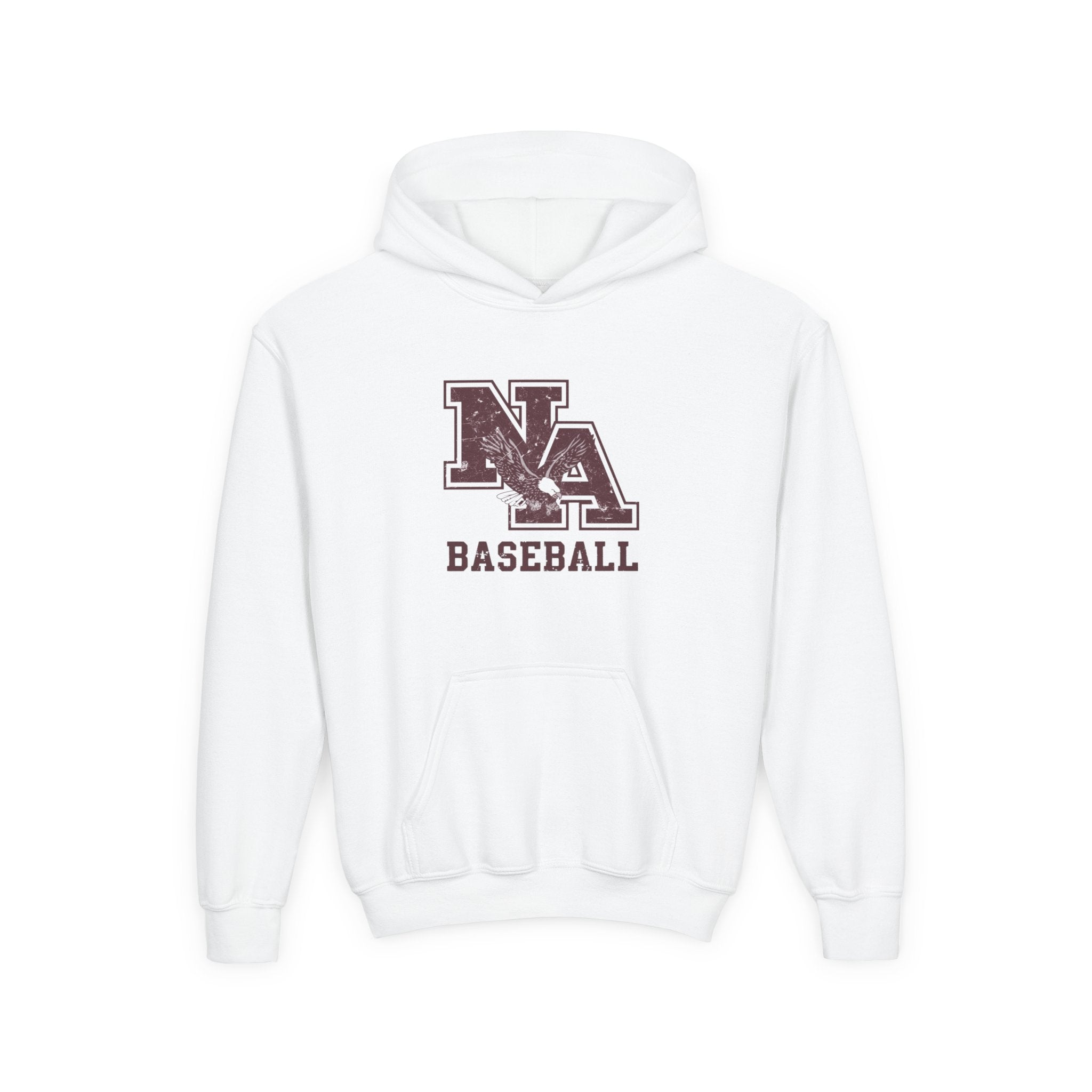 Youth New Albany Baseball Vintage Vibe Logo Graphic Hoodie