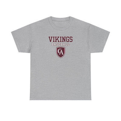 Adult Unisex Columbus Academy Vikings Baseball Graphic Short Sleeve Gildan Heavy Tee