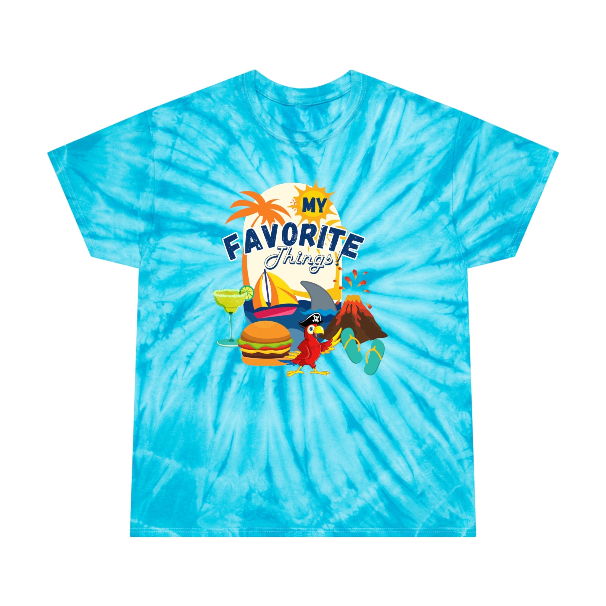 Adult Unisex My Favorite Things Graphic Tie-Dye Tee