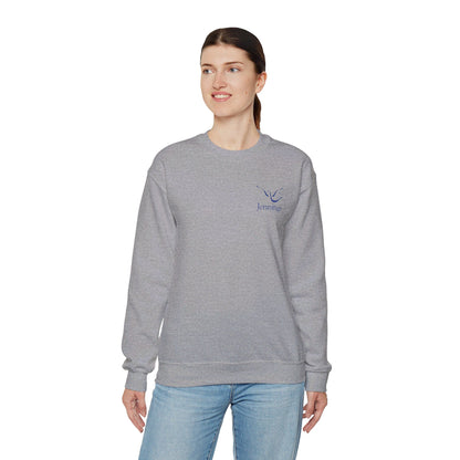 Adult Unisex Heavy Blend Sweatshirt - Blue Jennings Logo