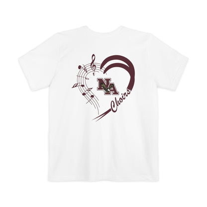 Adult Unisex New Albany Choirs Heart Graphic Pocket T-shirt