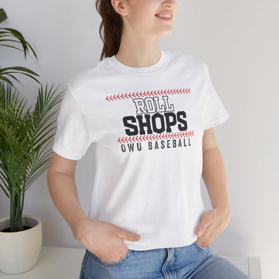 Adult Unisex OWU Roll Shops Baseball Graphic Short Sleeve Soft Tee