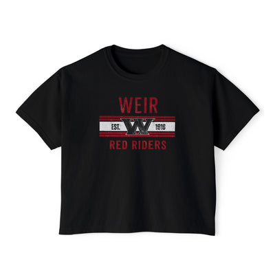 Women's Weirton Distressed Heritage Graphic Boxy Crop Short Sleeve Tee
