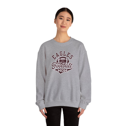 Adult Unisex Eagles Spirit Script Football Mom Graphic Sweatshirt