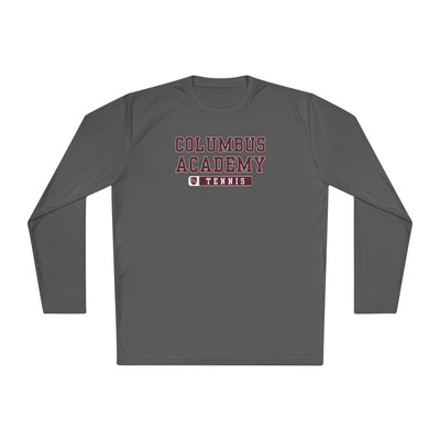 Adult Unisex Columbus Academy Tennis Graphic Sport-Tek Competitor Performance Long Sleeve Tee