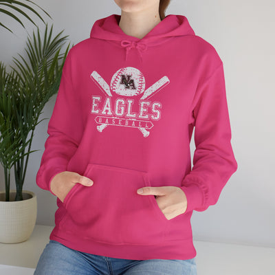 Adult Unisex Vintage Eagles Crossed Bats Graphic Hoodie