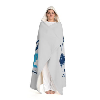 Autism Imprint Graphic Hooded Sherpa Fleece Blanket