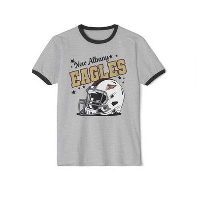 Adult Unisex New Albany Eagles Football Pride Graphic Short Sleeve Ringer Tee