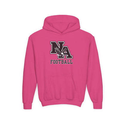 Youth Classic Logo Black Football Graphic Hoodie