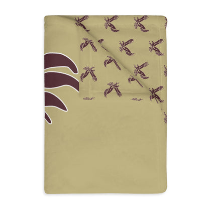 Band Eagle Graphic Super Soft Velveteen Microfiber Blanket (Two-sided print)