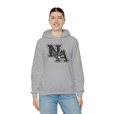 Adult Unisex Vintage Distressed Black Logo Graphic Hoodie