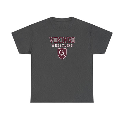 Adult Unisex Columbus Academy Vikings Wrestling Graphic Short Sleeve Gildan Heavy Tee