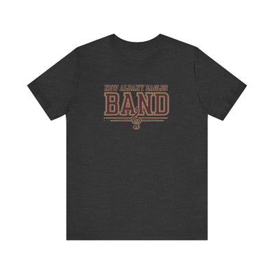 Adult Unisex New Albany Eagles Band Musical Note Graphic Short Sleeve Soft Tee