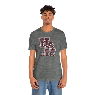 Adult Unisex Choirs Words NA Logo Graphic Short Sleeve Soft Tee