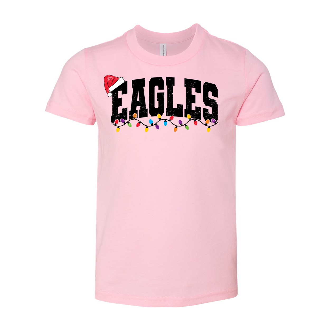 Youth Lit Up Eagles Graphic Short Sleeve Soft Tee