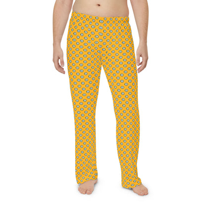 Adult Unisex Gold Pajama Pants with Allover Brooke Logo Print