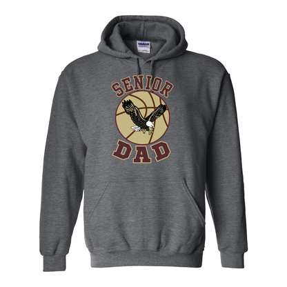 Adult Unisex Senior Basketball Dad Graphic Hoodie