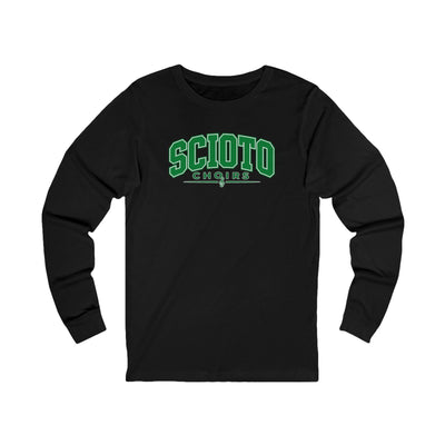 Adult Unisex Dublin Scioto Choirs Varsity Block Letter Graphic Long Sleeve Bella + Canvas Soft Tee