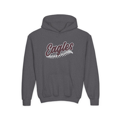 Youth New Albany Script Stitch Eagles Graphic Hoodie