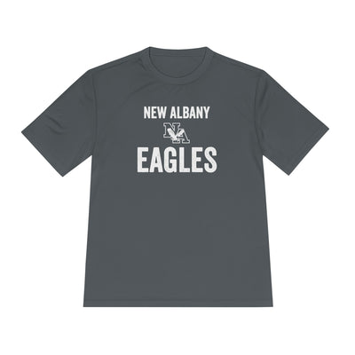 Adult Unisex Vintage Distressed New Albany Eagles Graphic Short Sleeve Performance Tee