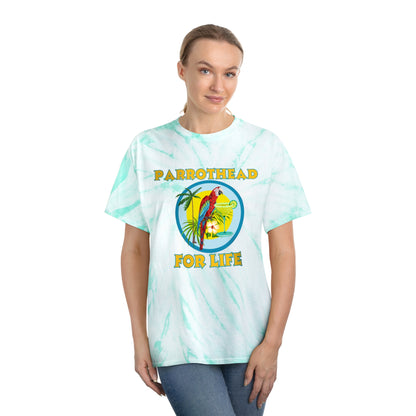 Adult Unisex Parrothead For Life Tie Dye Graphic Tee