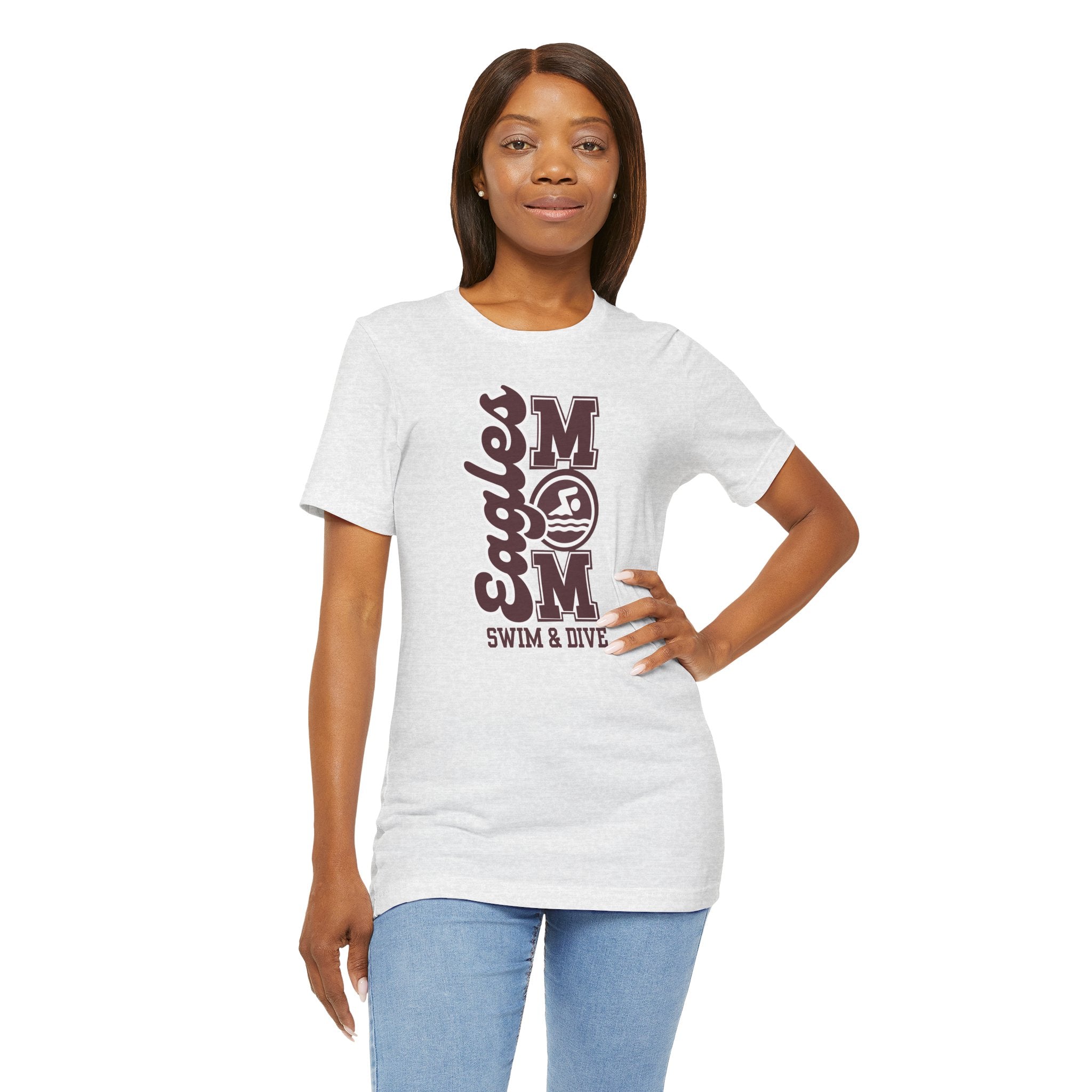 Women's Swim & Dive Mom Graphic Short Sleeve Soft Tee