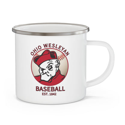 1842 Bishops Baseball Graphic Enamel Camping Mug - Ohio Wesleyan University