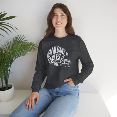 Adult Unisex New Albany Vintage Vibes Football Helmet Graphic Sweatshirt