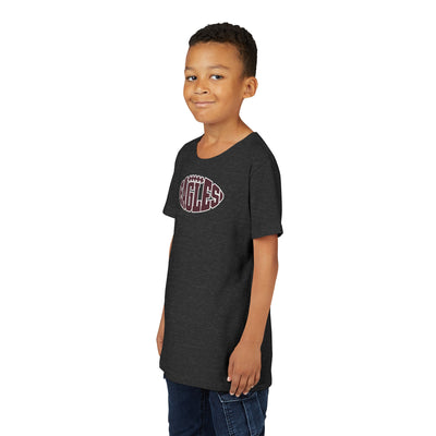 Youth New Albany Football Eagle Ball Graphic Short Sleeve Bella + Canvas Soft Tee