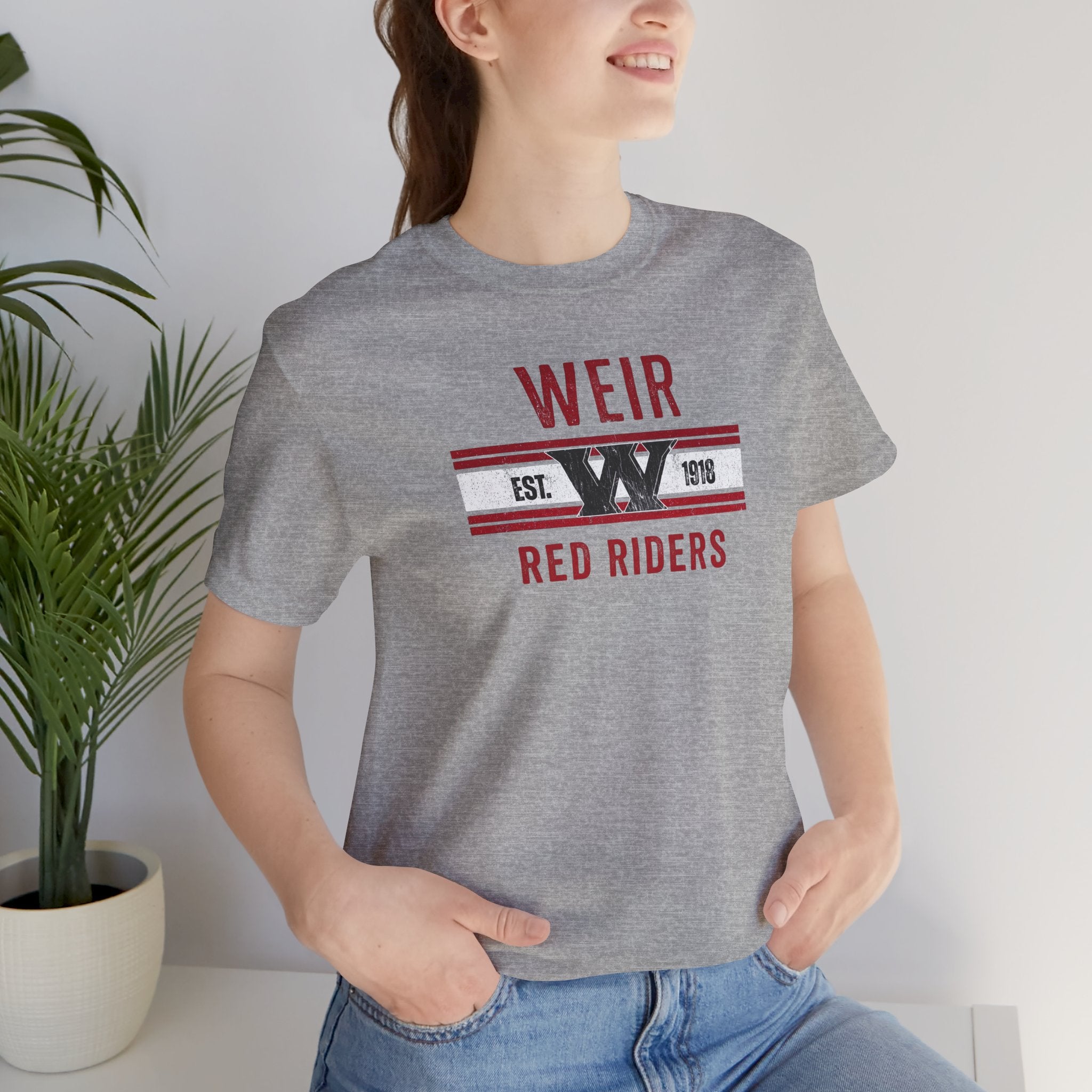 Adult Unisex Weirton Distressed Heritage Graphic Short Sleeve Bella + Canvas Soft Tee