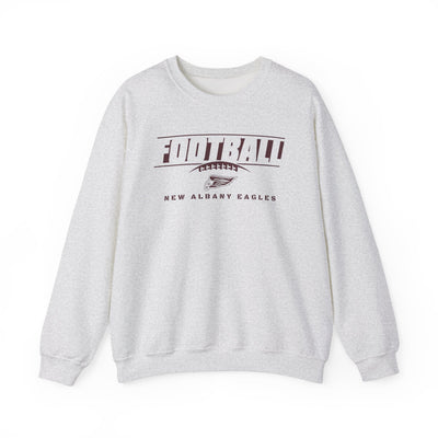 Adult Unisex New Albany Eagles Goal Line Maroon Graphic Sweatshirt