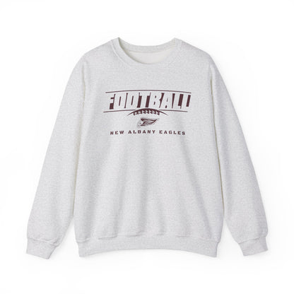 Adult Unisex New Albany Eagles Goal Line Maroon Graphic Sweatshirt