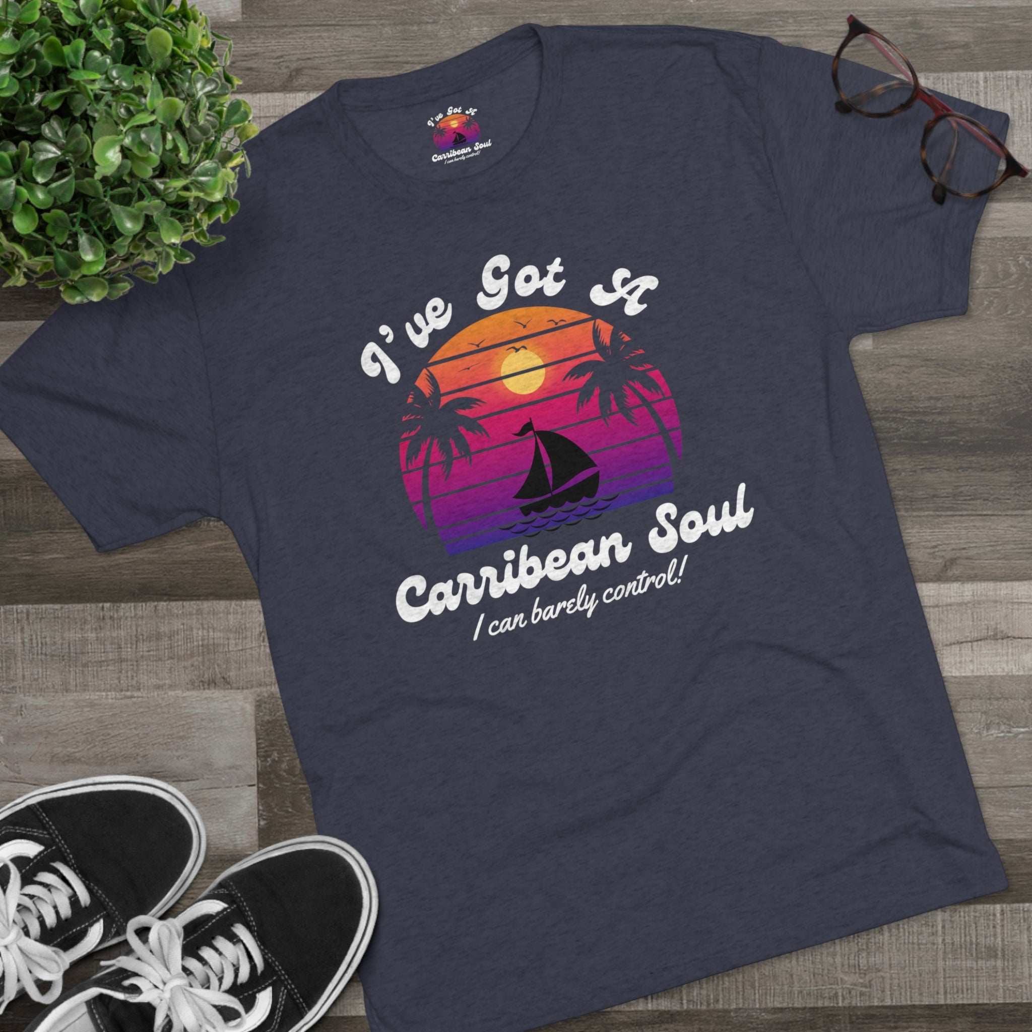 Adult Unisex Carribean Soul Super Soft Short Sleeve Tee