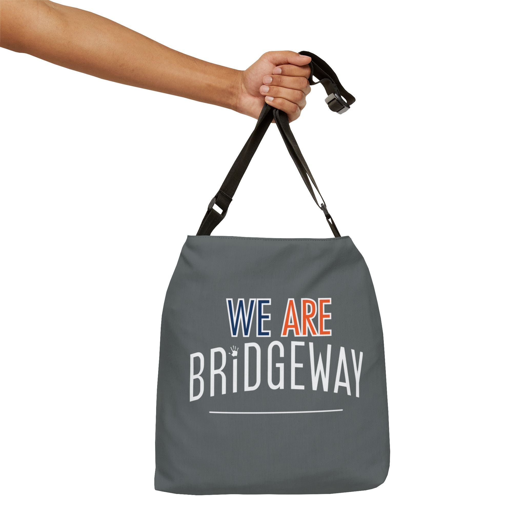 "We are Bridgeway" Graphic Adjustable Tote Bag