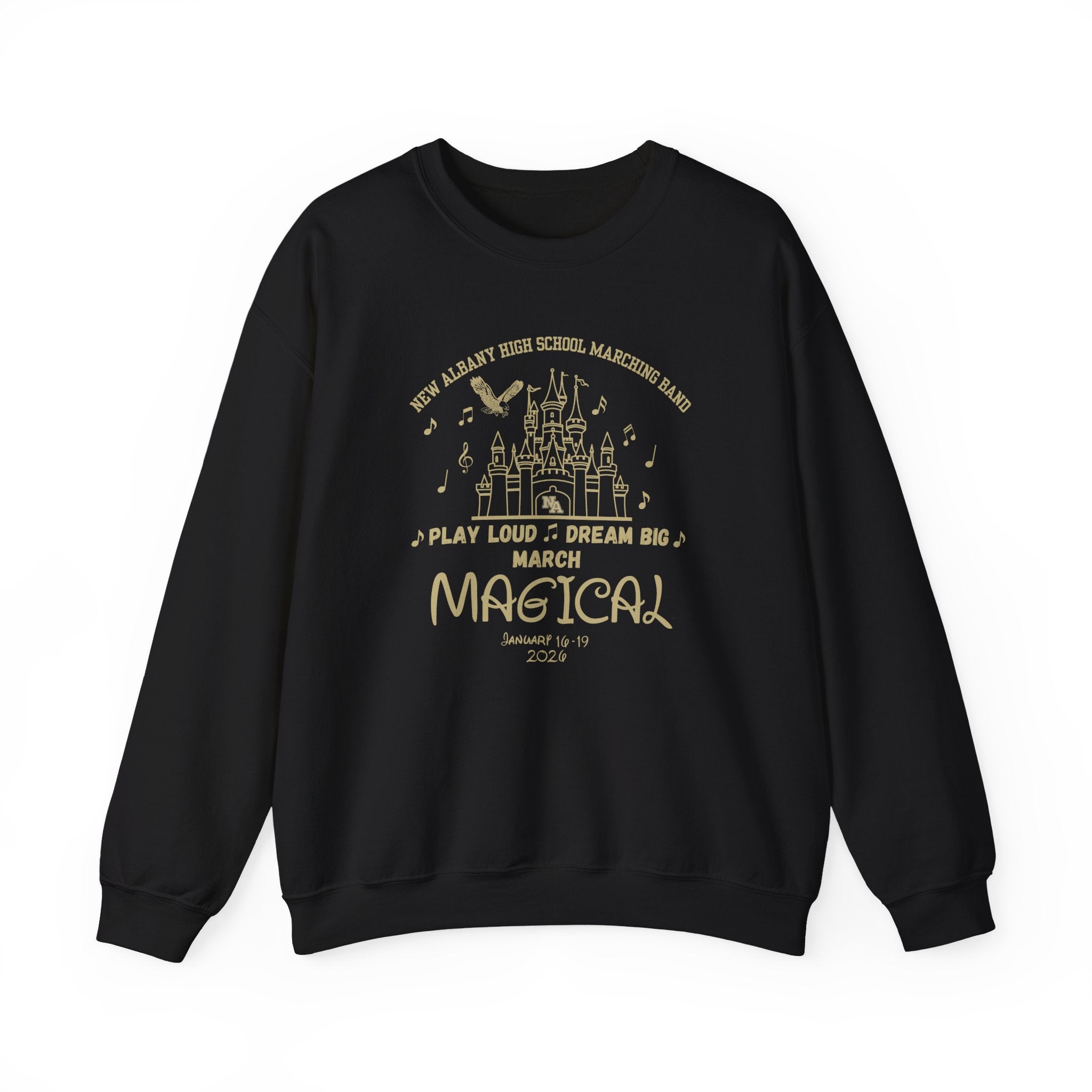 Adult Unisex NAHS Marching Band March Magical Graphic Sweatshirt