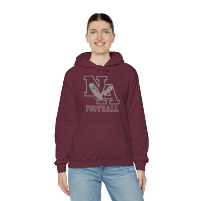 Adult Unisex New Albany Tonal Football Logo Graphic Hoodie