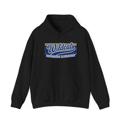 Adult Unisex Overbrook Elementary Wildcats Vintage Distressed Spirit Graphic Hoodie