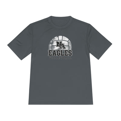 Adult Unisex New Albany Eagles Spike it Graphic Sport-Tek Competitor Performance Tee