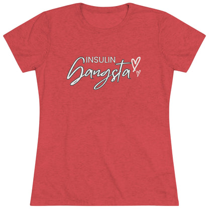 Women's Super Soft Insulin Gangsta T1D Short Sleeve Graphic Tee