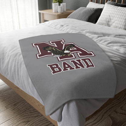 Classic Eagles Logo Band Super Soft Velveteen Microfiber Blanket (Two-sided print)