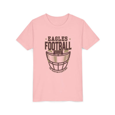 Youth Eagles Maroon Hype Helmet Graphic Short Sleeve Soft Tee