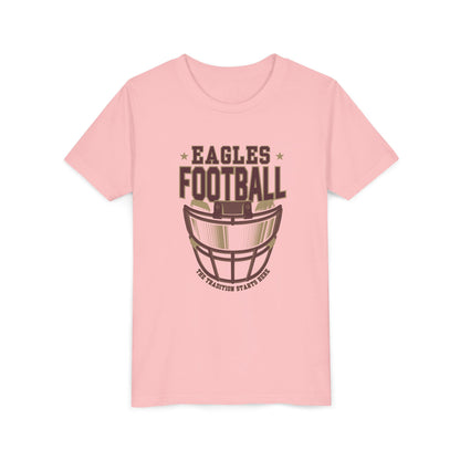 Youth Eagles Maroon Hype Helmet Graphic Short Sleeve Soft Tee