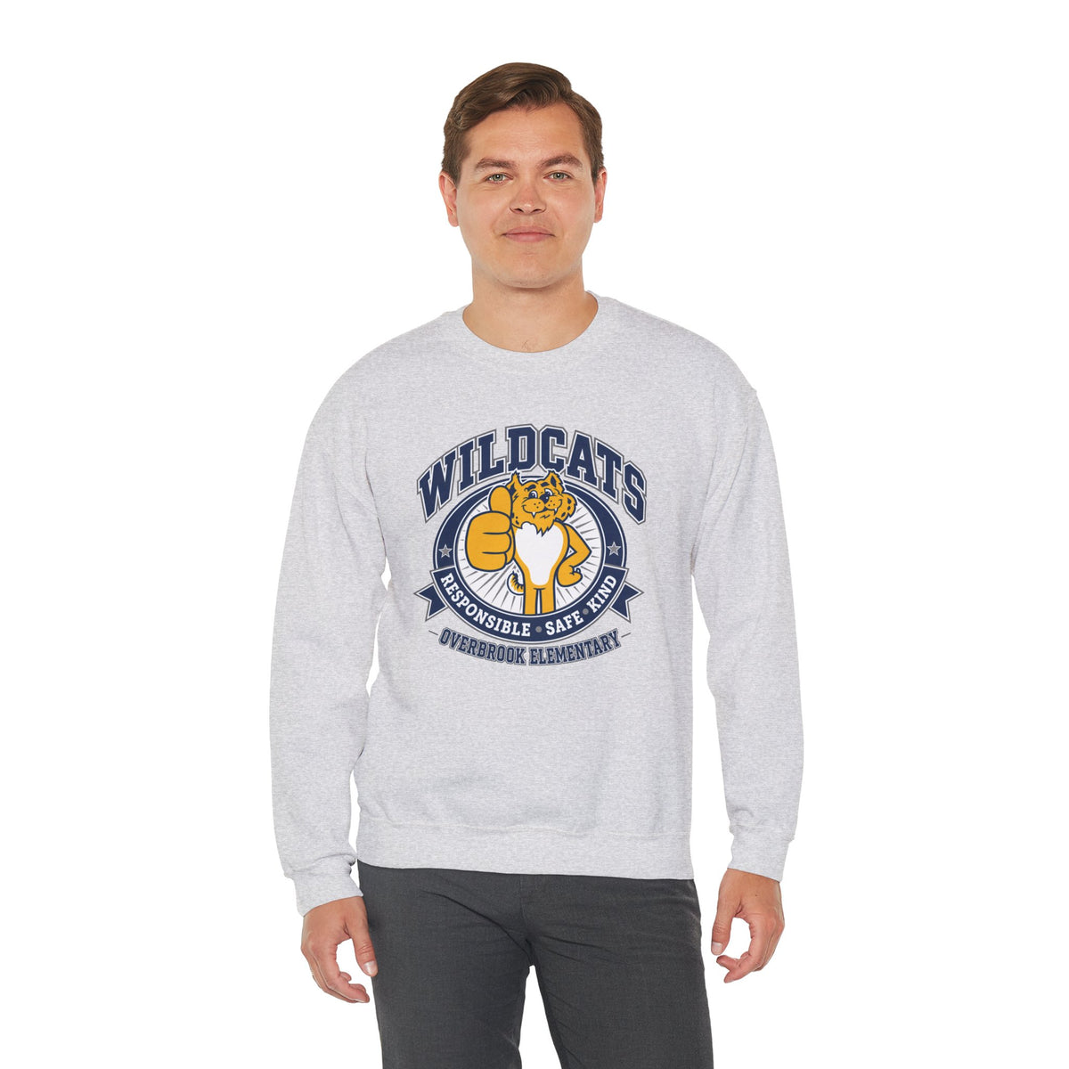 Adult Unisex Overbrook Elementary Wildcat Way Graphic Sweatshirt
