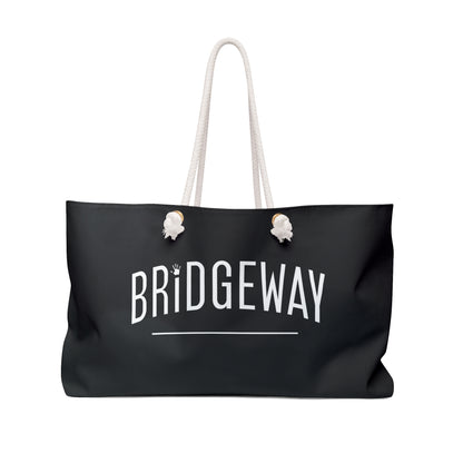 Bridgeway Classic Logo Large Black and White Tote