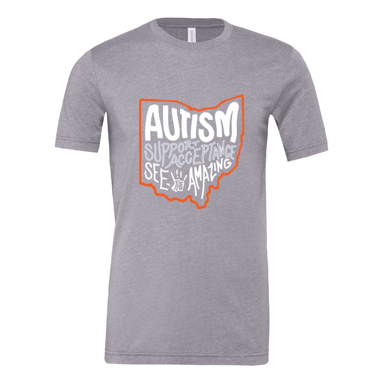 Adult Unisex "Autism See The Amazing" Bridgeway Graphic Short Sleeve Tee