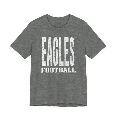 Adult Unisex New Albany Football Distressed Enlarged Graphic Short Sleeve Soft Tee